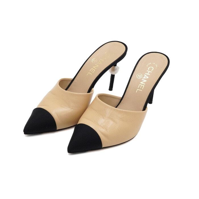 Chanel Mule – Goatskin Leather – Beige