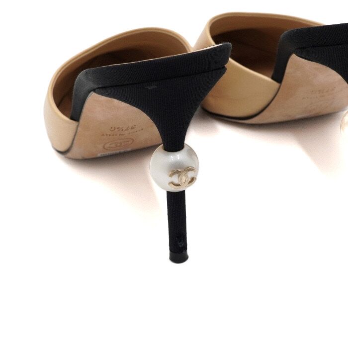 Chanel Mule – Goatskin Leather – Beige