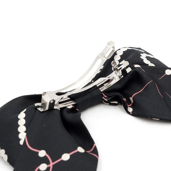 Chanel Hair Clip – Silk – Black