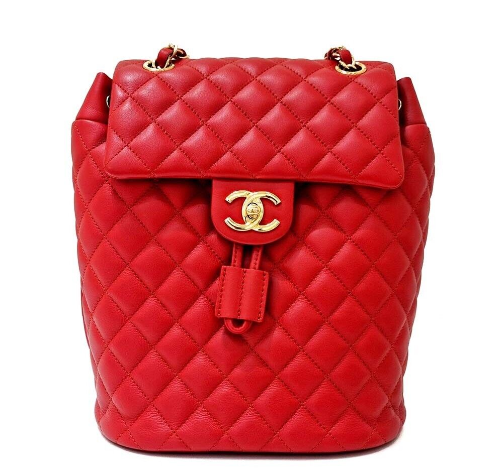 Chanel Urban Spirit Backpack – Lambskin Leather – Red