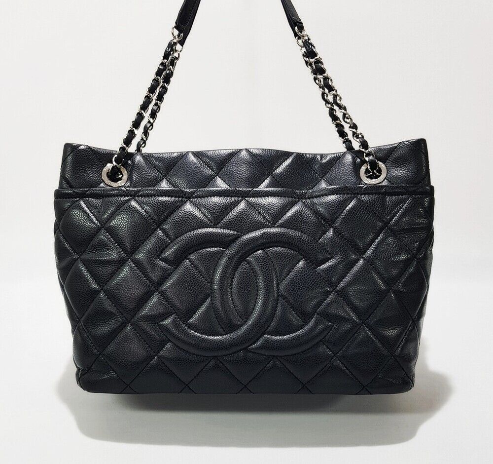 Chanel Chain Shoulder Bag – Caviar Leather – Black – Gold Hardware
