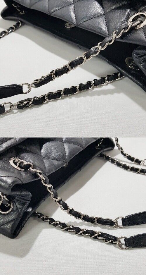 Chanel Chain Shoulder Bag – Caviar Leather – Black – Gold Hardware
