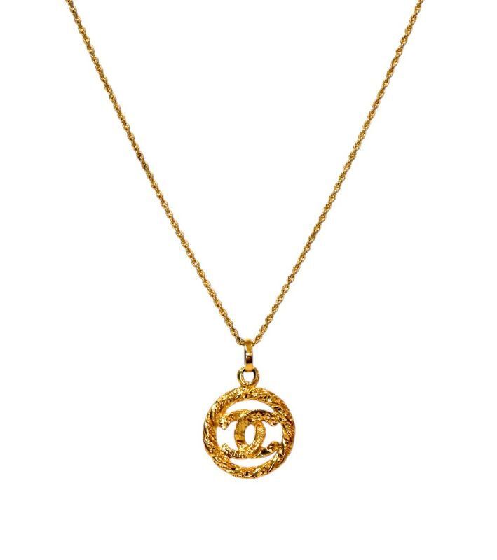 Round CC Gold Necklace 57283