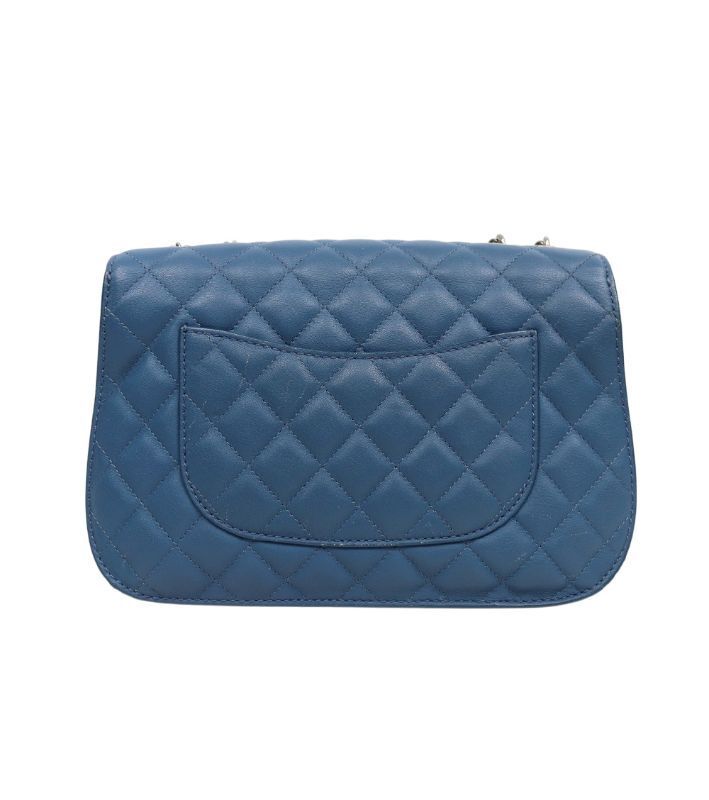 Navy Flap Chain Shoulder Bag 57918
