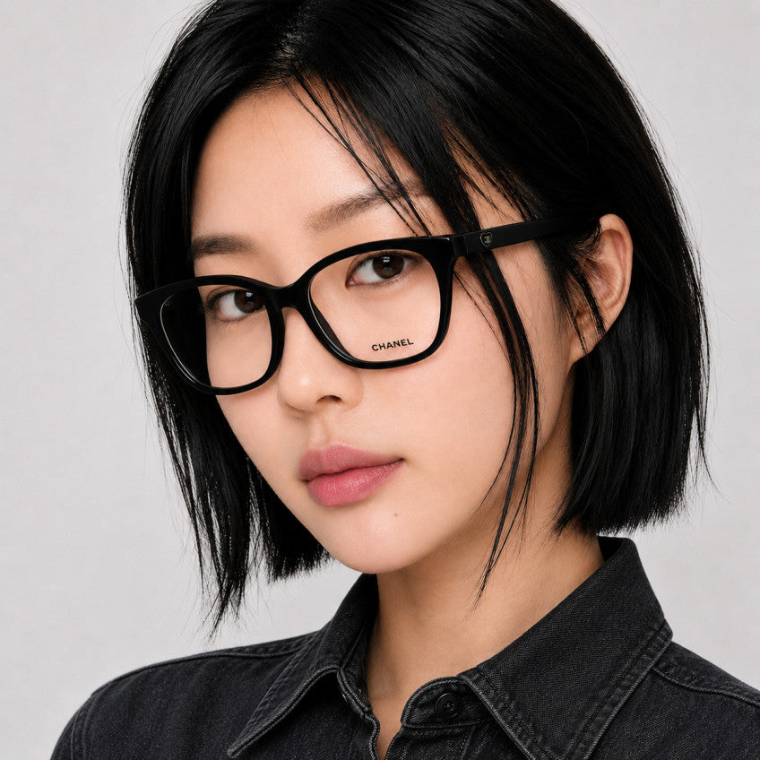 Charming Heart Square Glasses