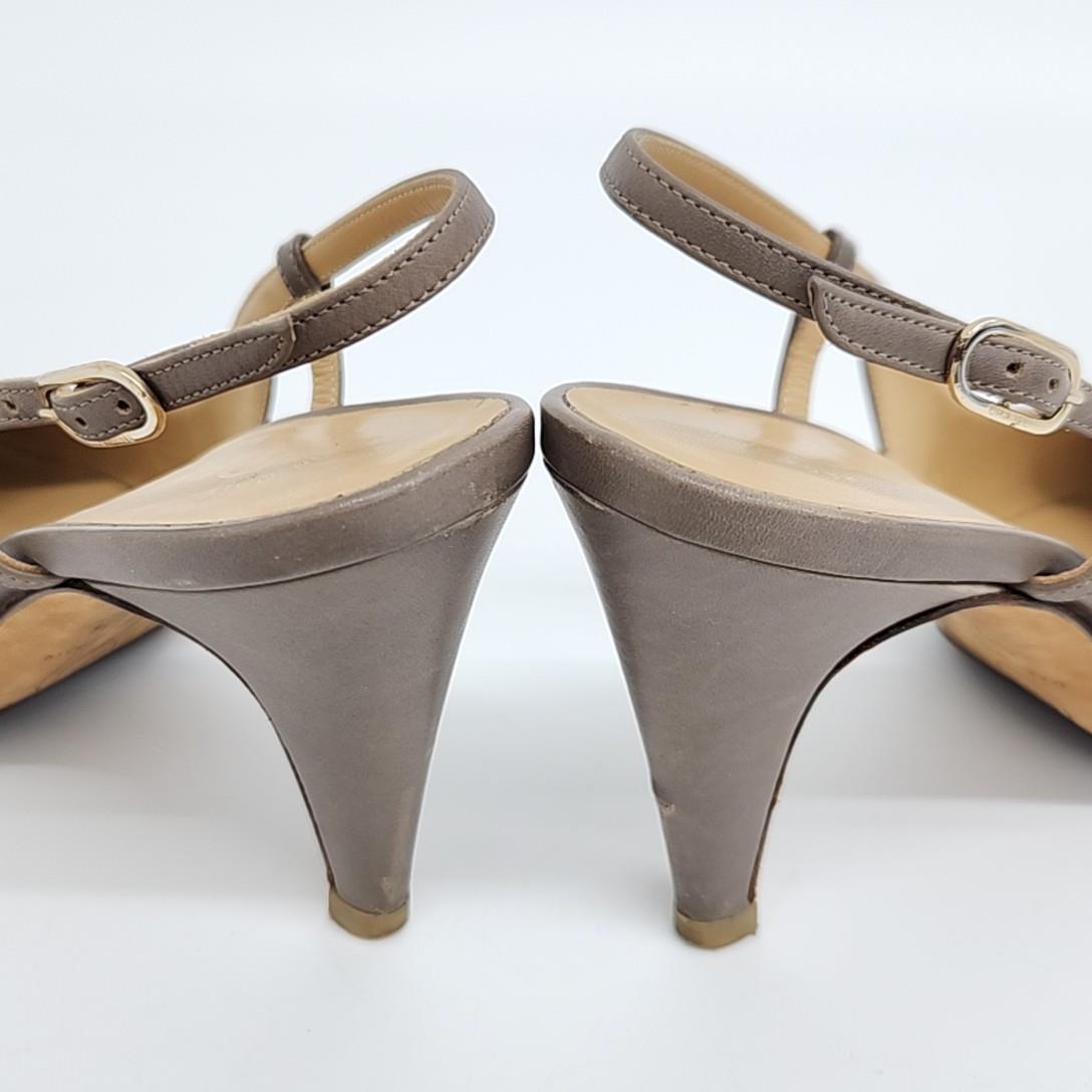 Chanel Slingback – Calfskin Leather – Brown and Black