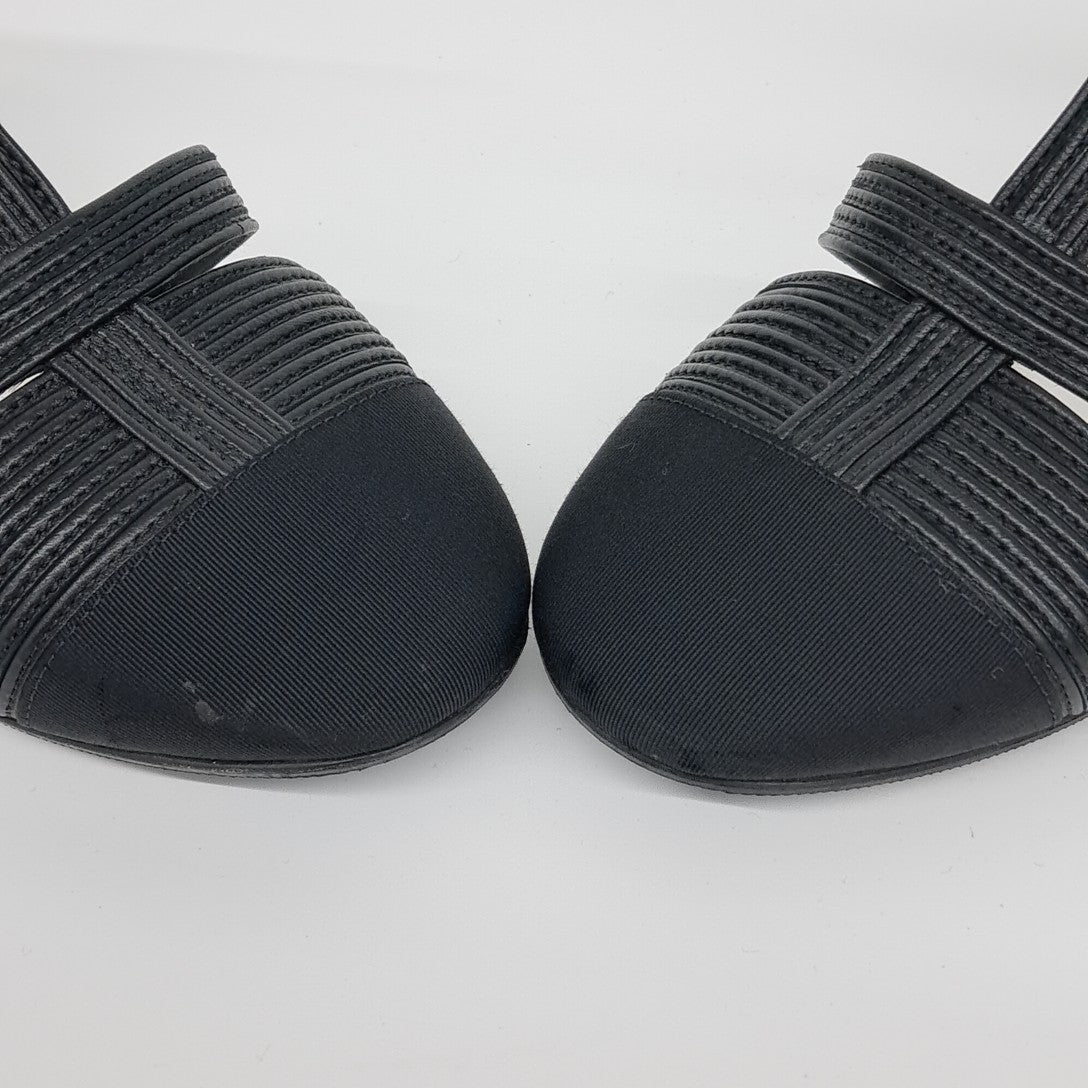 Chanel Slingback – Leather – Black