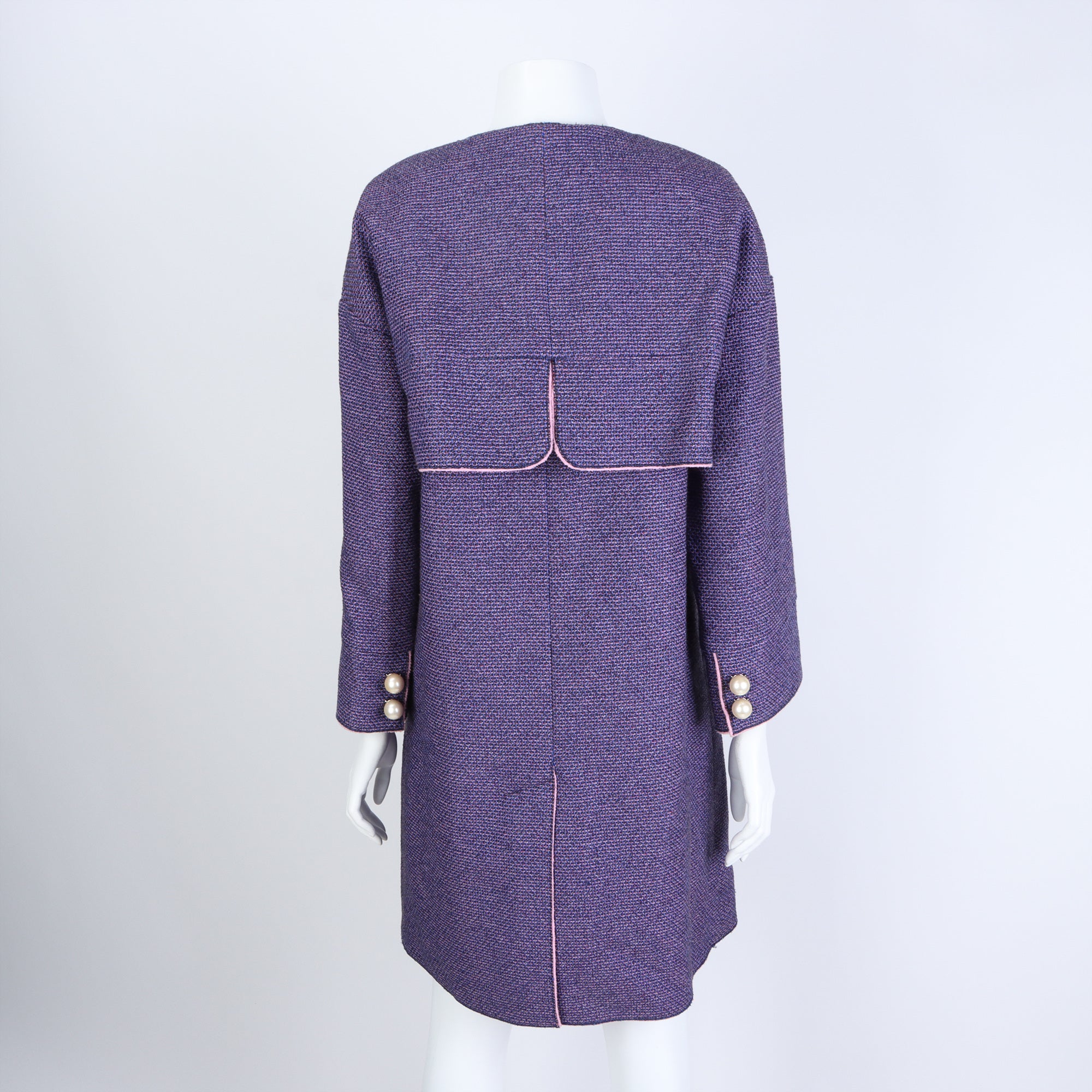 Chanel Coat – Tweed – Navy