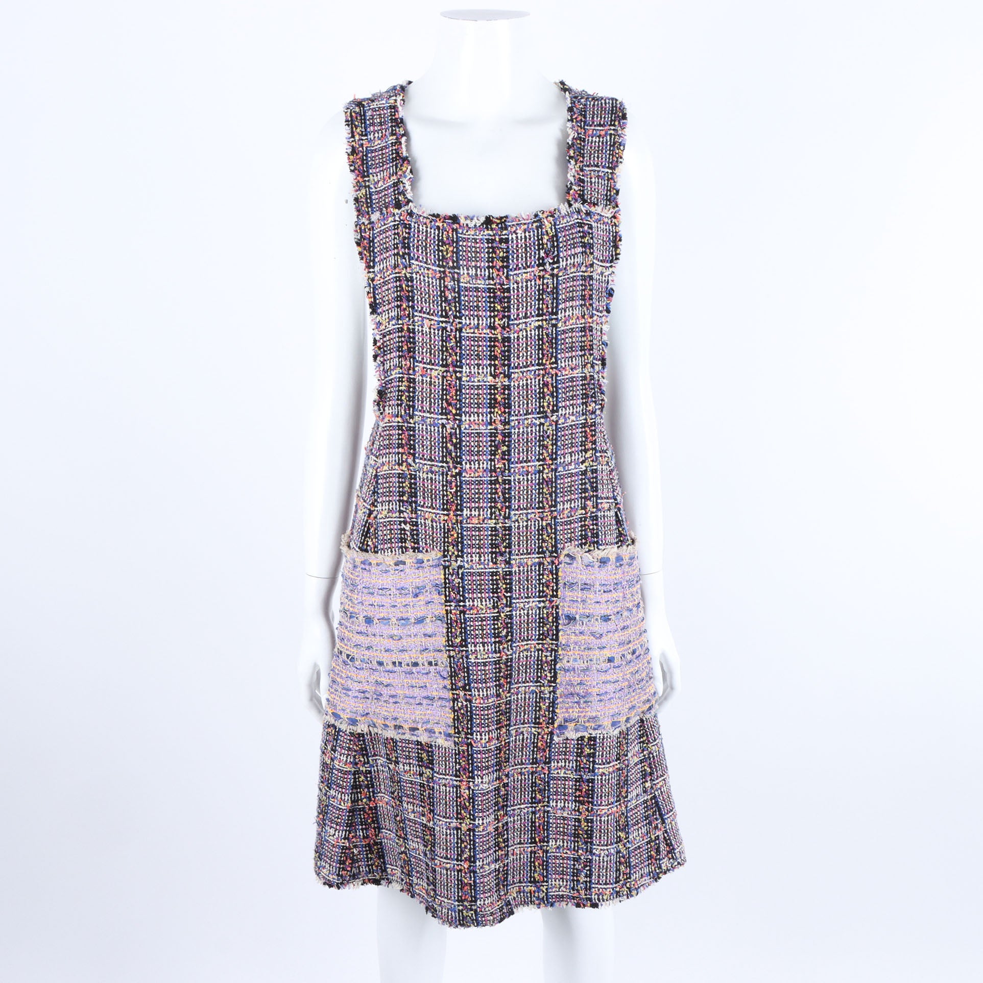 Chanel Sleeveless Dress – Tweed – Multicolor