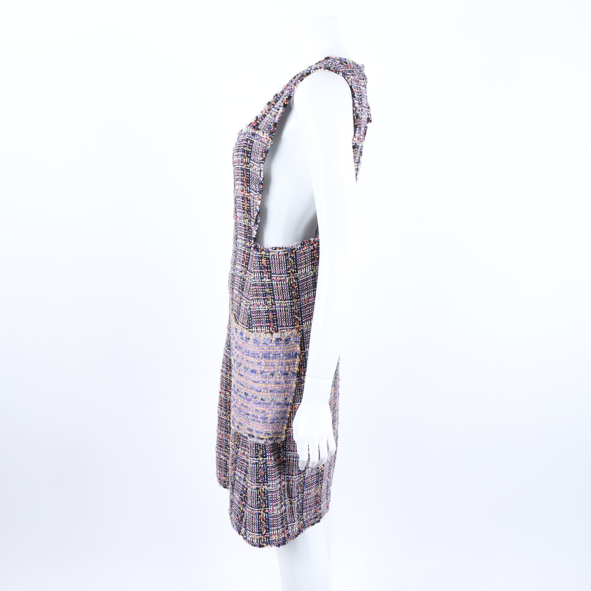 Chanel Sleeveless Dress – Tweed – Multicolor