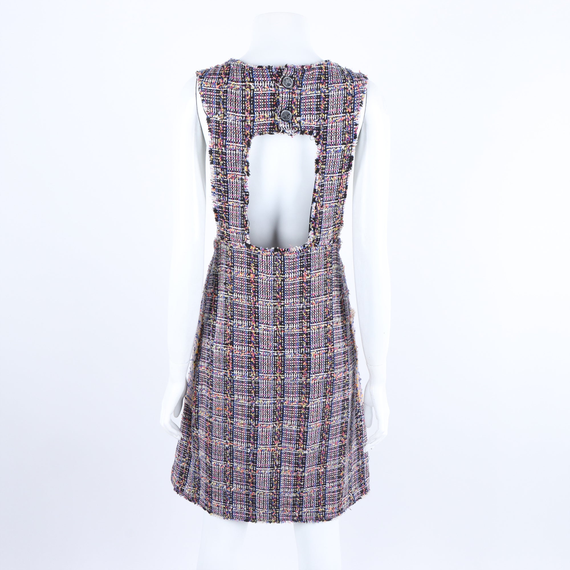 Chanel Sleeveless Dress – Tweed – Multicolor