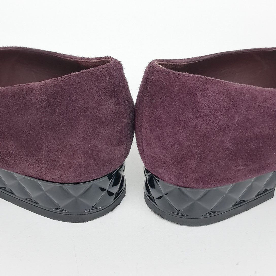 Chanel Flats & Mules – Suede – Purple