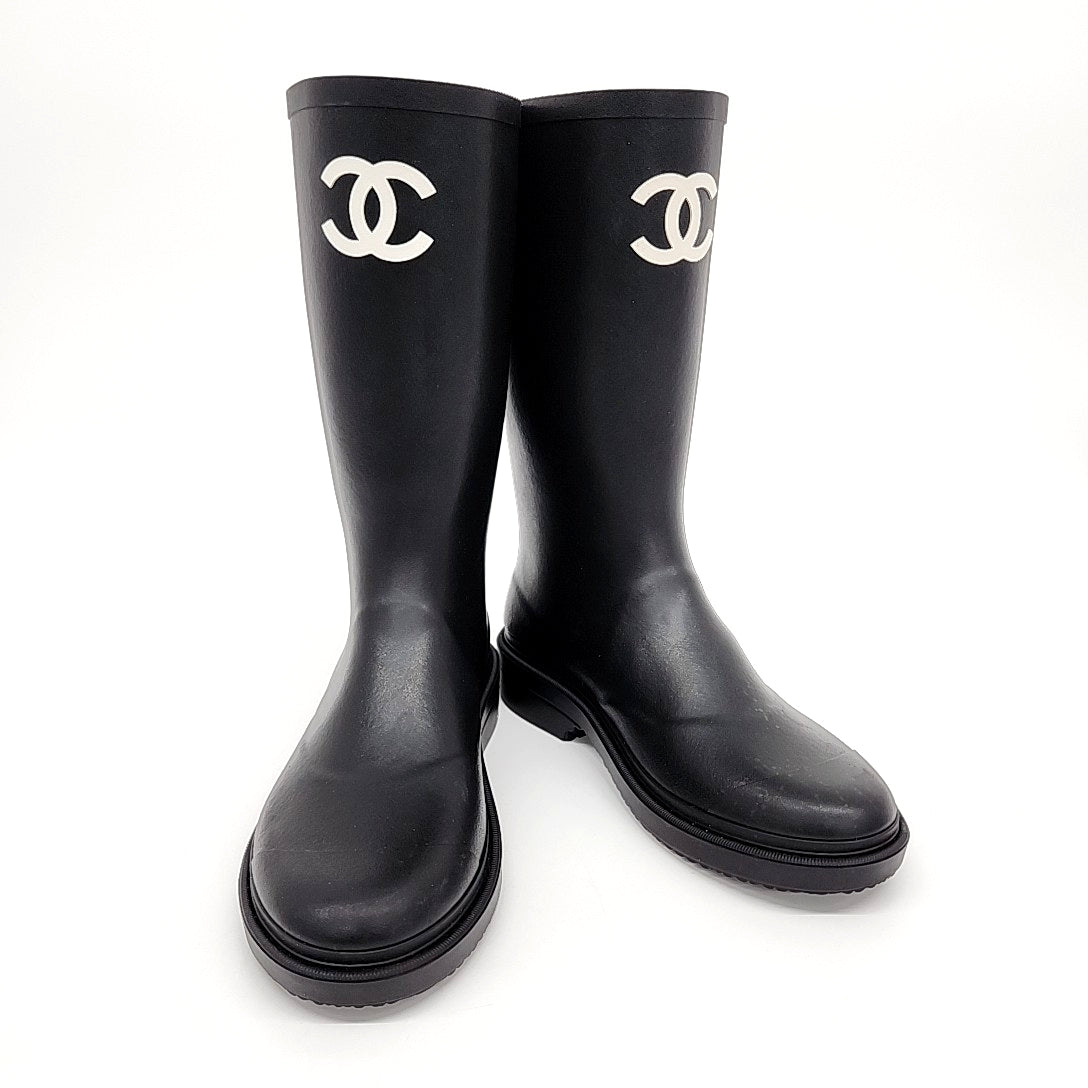 Chanel Boots – Rubber – Black