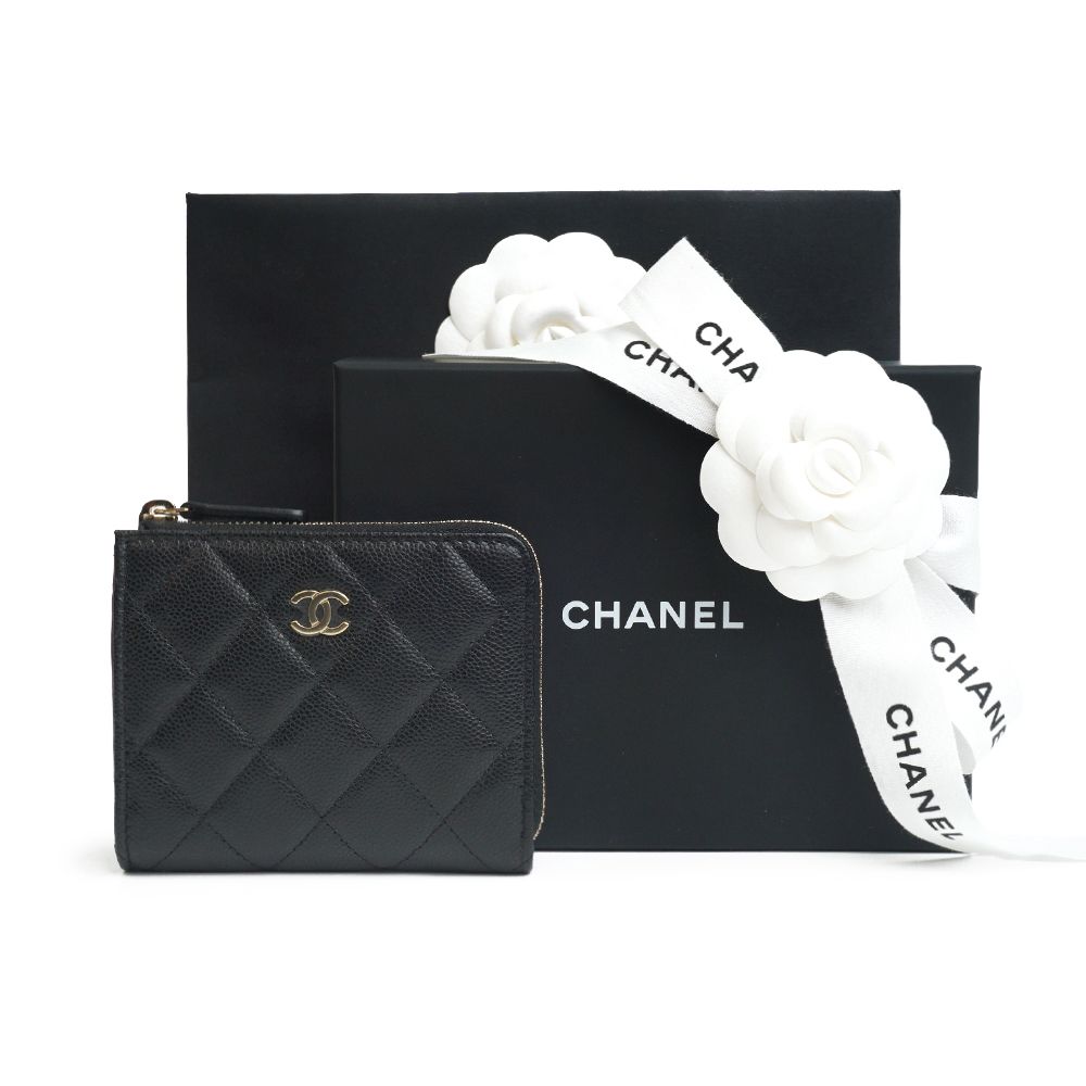Chanel Card Wallet – Caviar Leather – Black