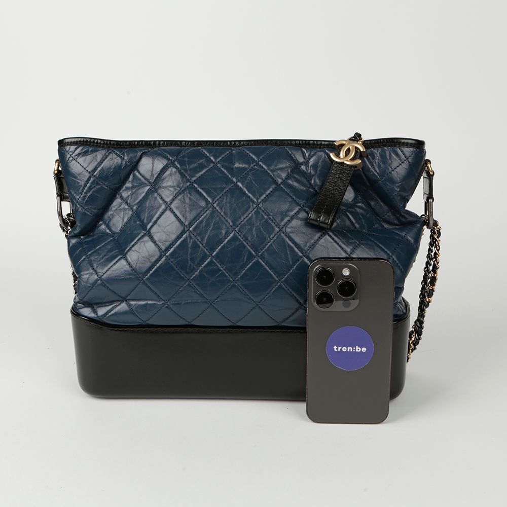Chanel Gabrielle – Calfskin Leather – Navy
