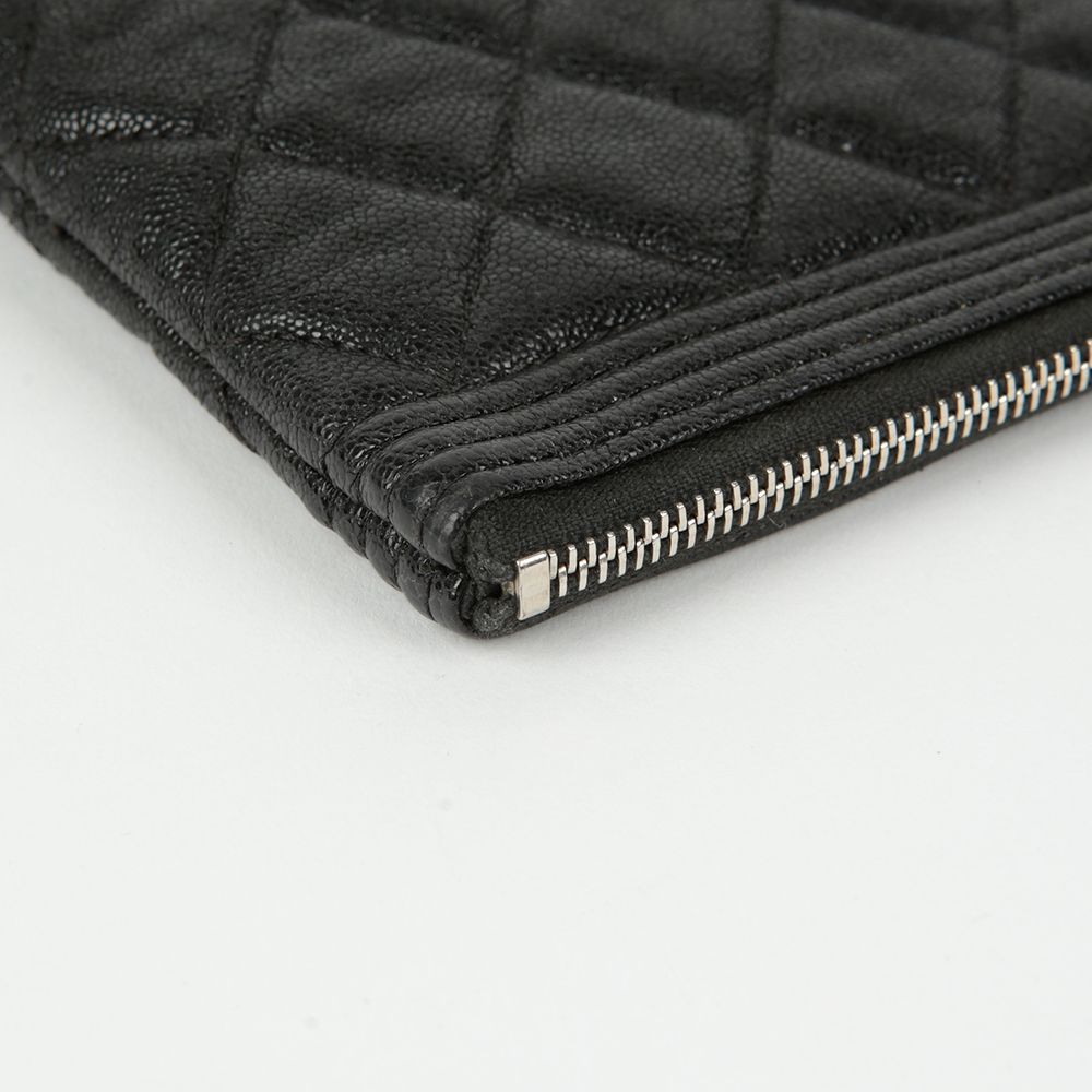 Chanel Boy – Caviar Leather – Black – Silver Hardware