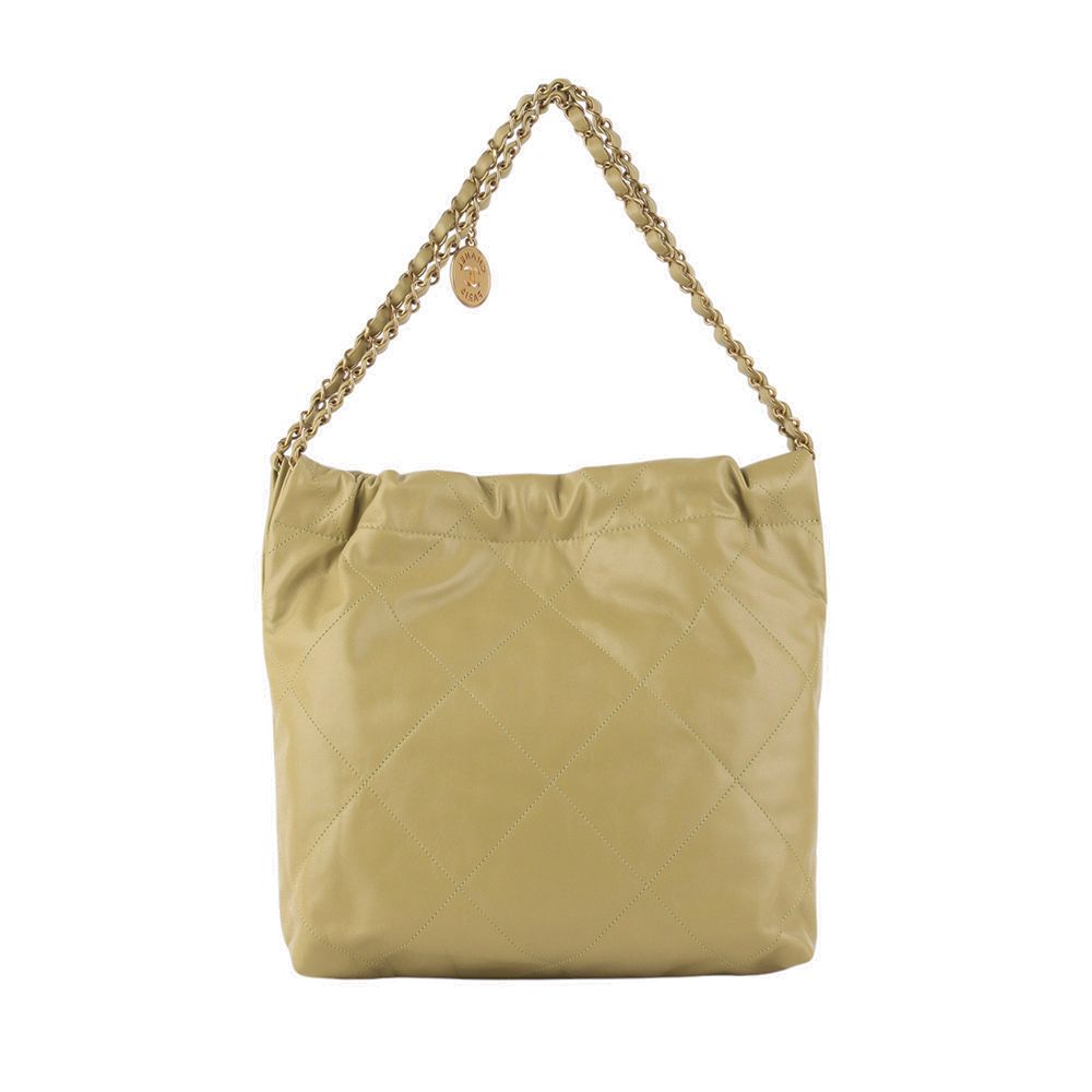 Chanel 22 – Calfskin Leather – White – Gold Hardware