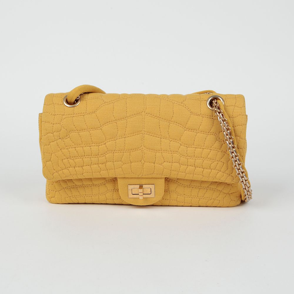 Chanel 2.55 Reissue – Cotton – Yellow – Gold Hardware