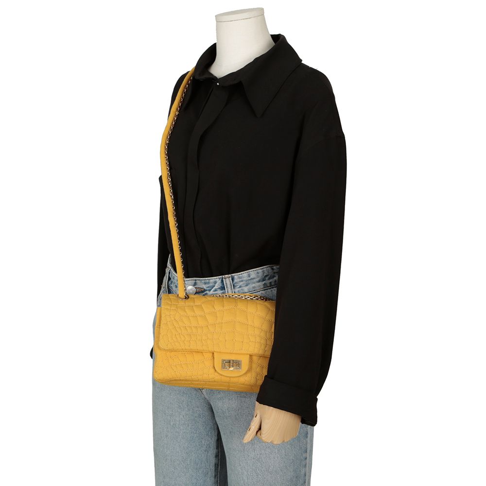 Chanel 2.55 Reissue – Cotton – Yellow – Gold Hardware