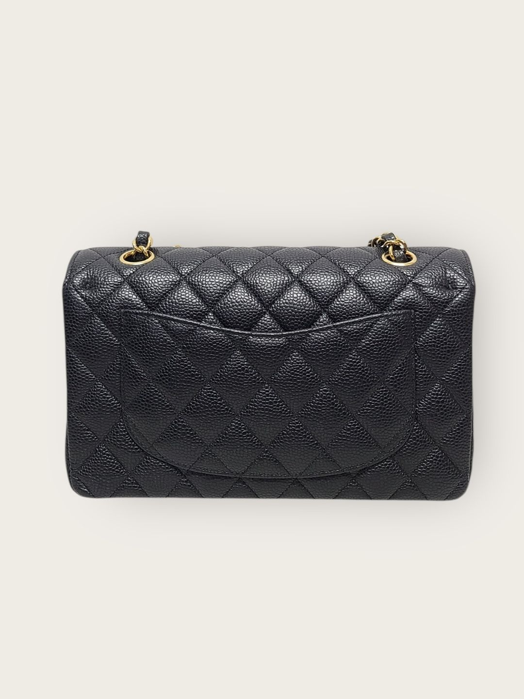 Chanel Classic Flap – Caviar Leather – Black – Gold Hardware