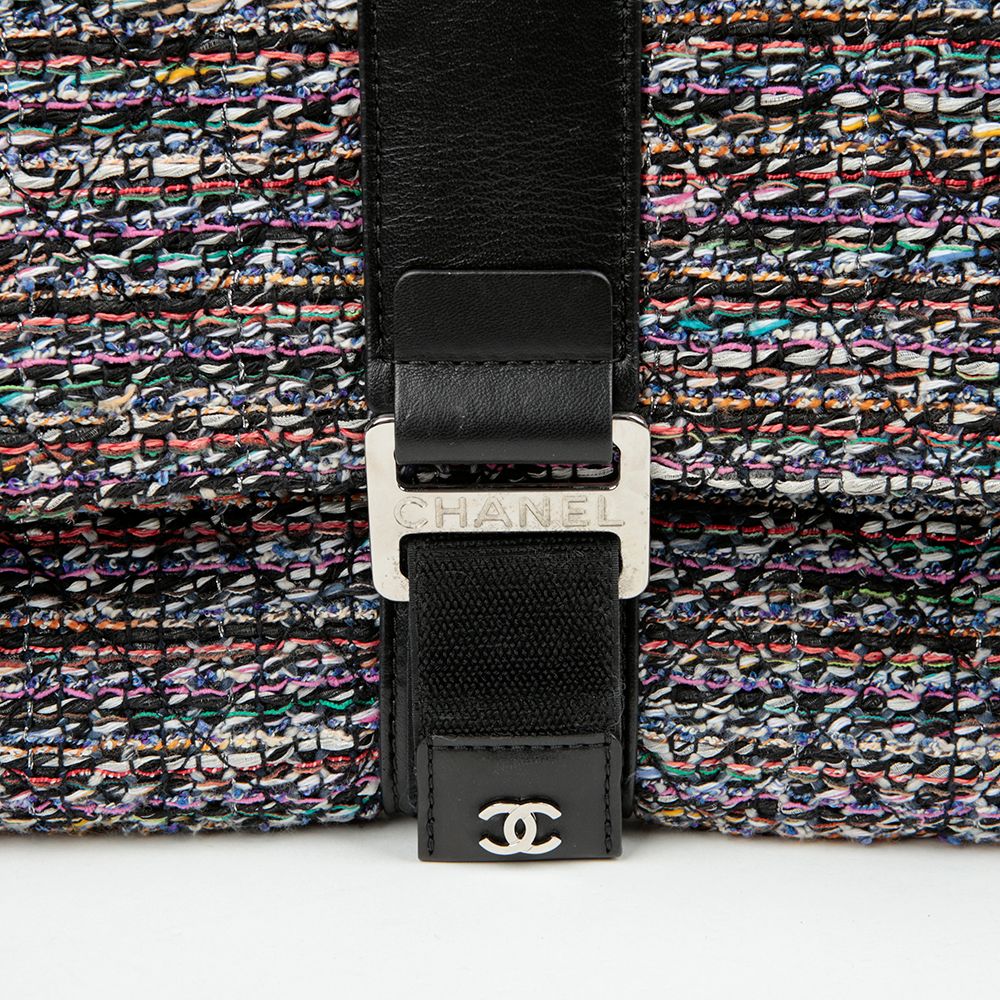 Chanel Flap Grip Clutch – Tweed – Multicolor