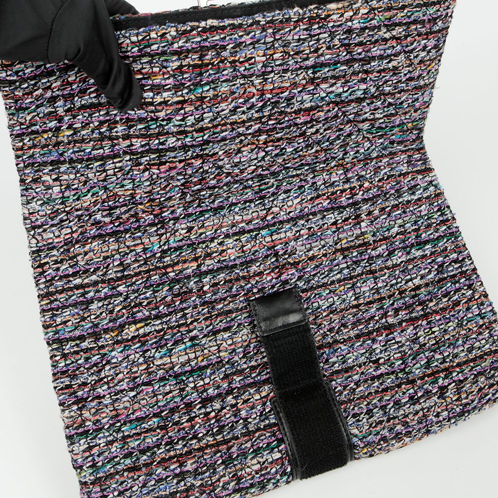Chanel Flap Grip Clutch – Tweed – Multicolor