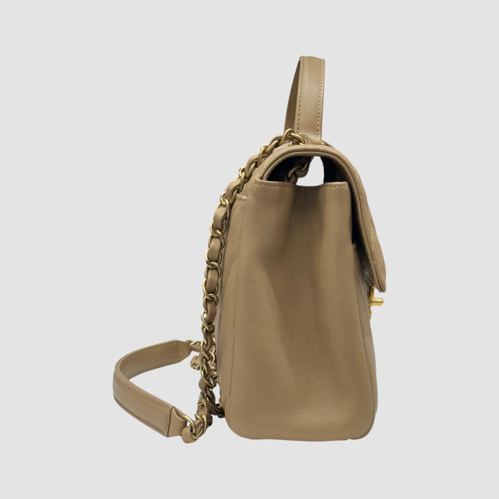 Chanel Top Handle Bag – Calfskin Leather