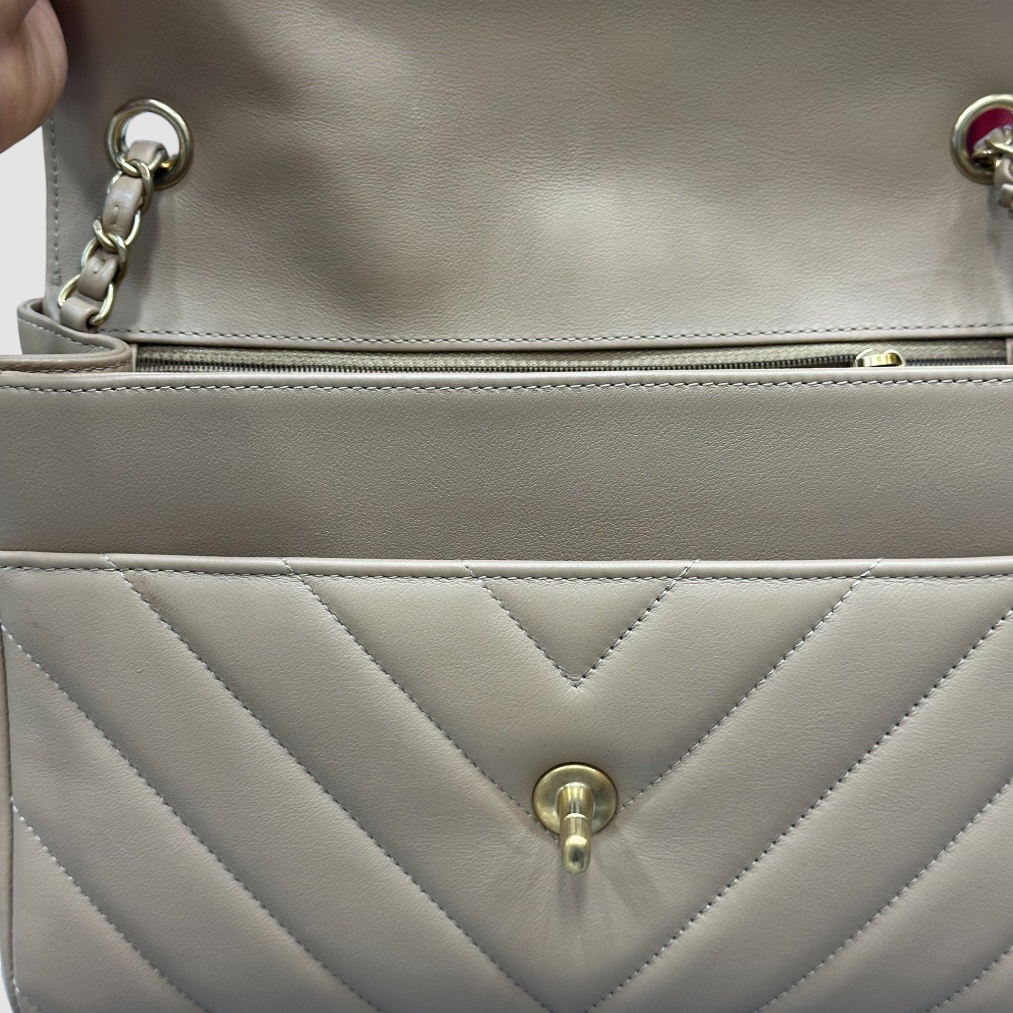 Chanel Top Handle Bag – Calfskin Leather