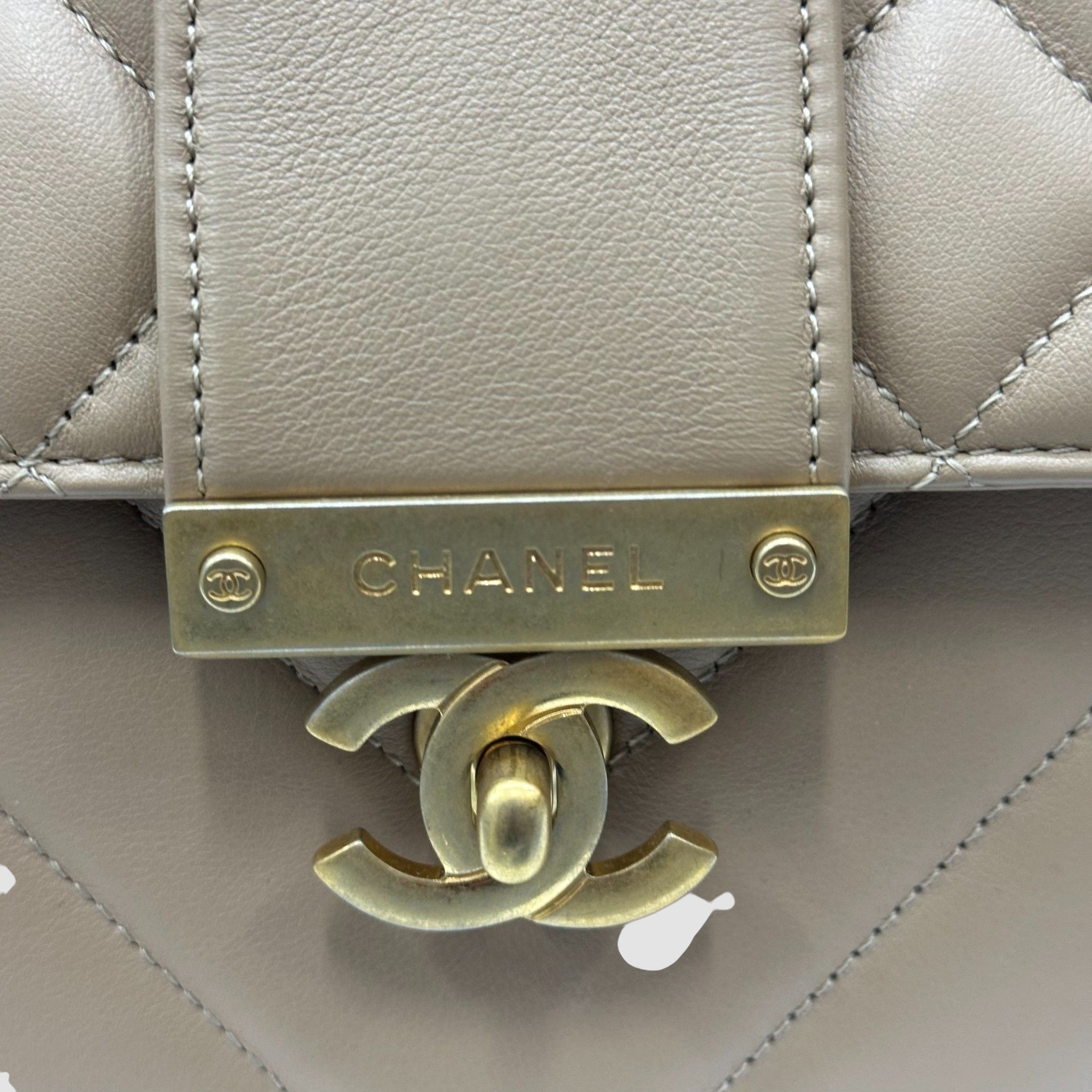 Chanel Top Handle Bag – Calfskin Leather