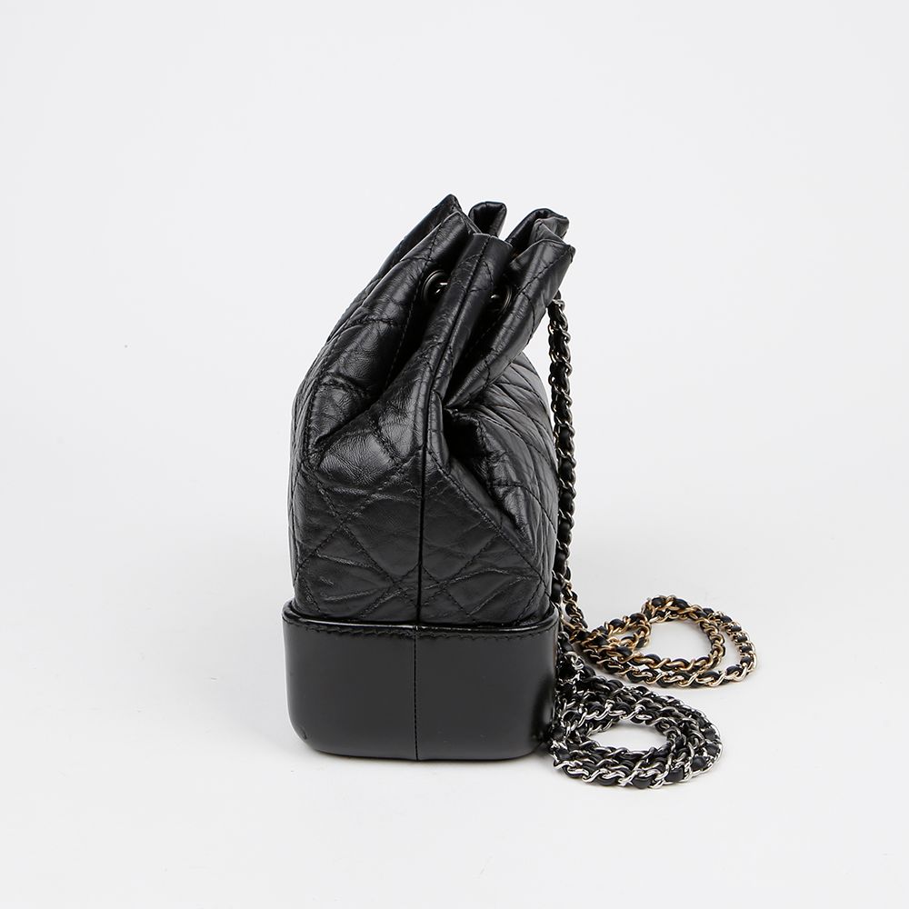 Chanel Gabrielle Small Backpack – Calfskin Leather – Black – Mixed Hardware