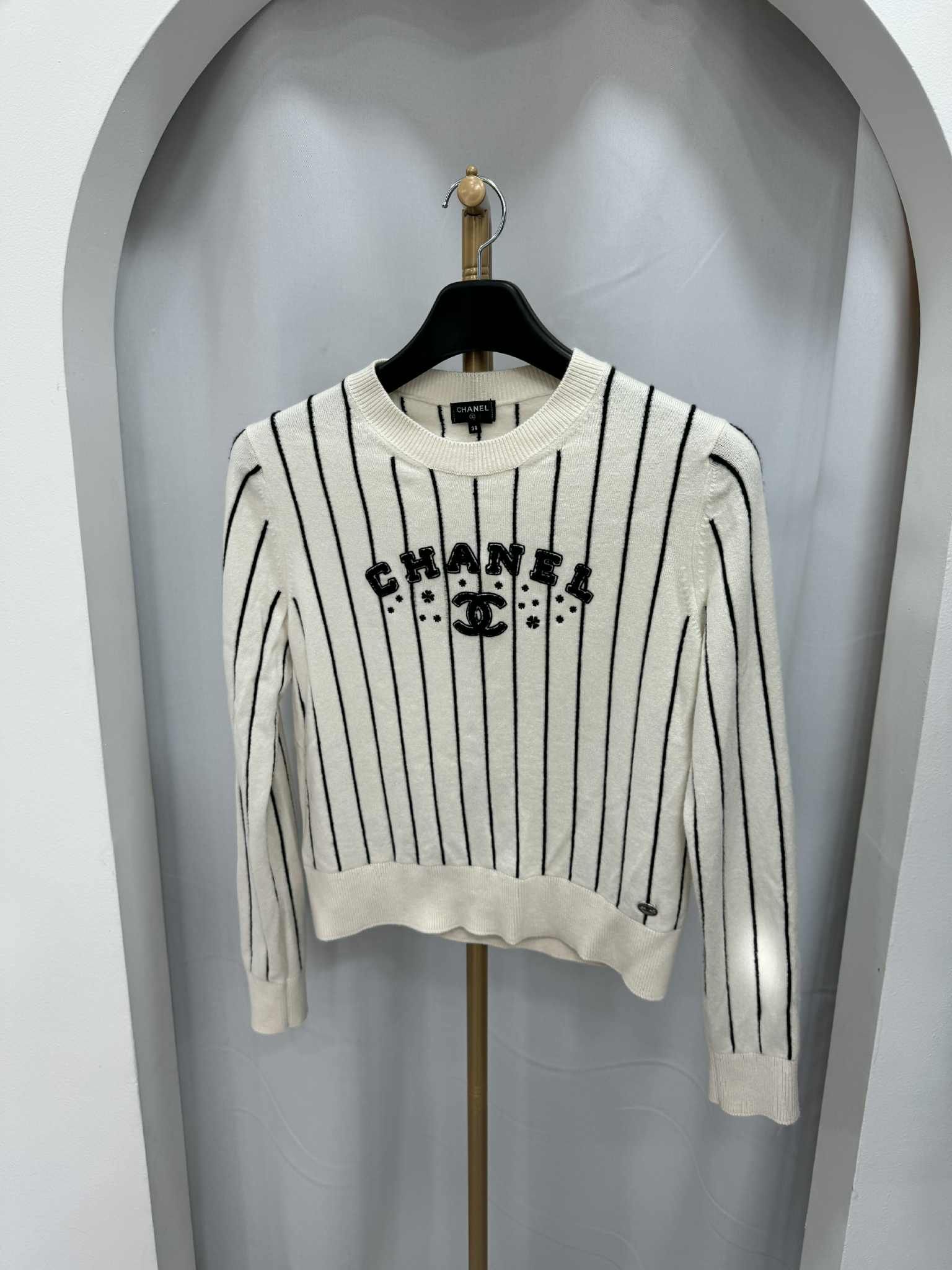 Chanel Stripe Pullover Knit – EU 38