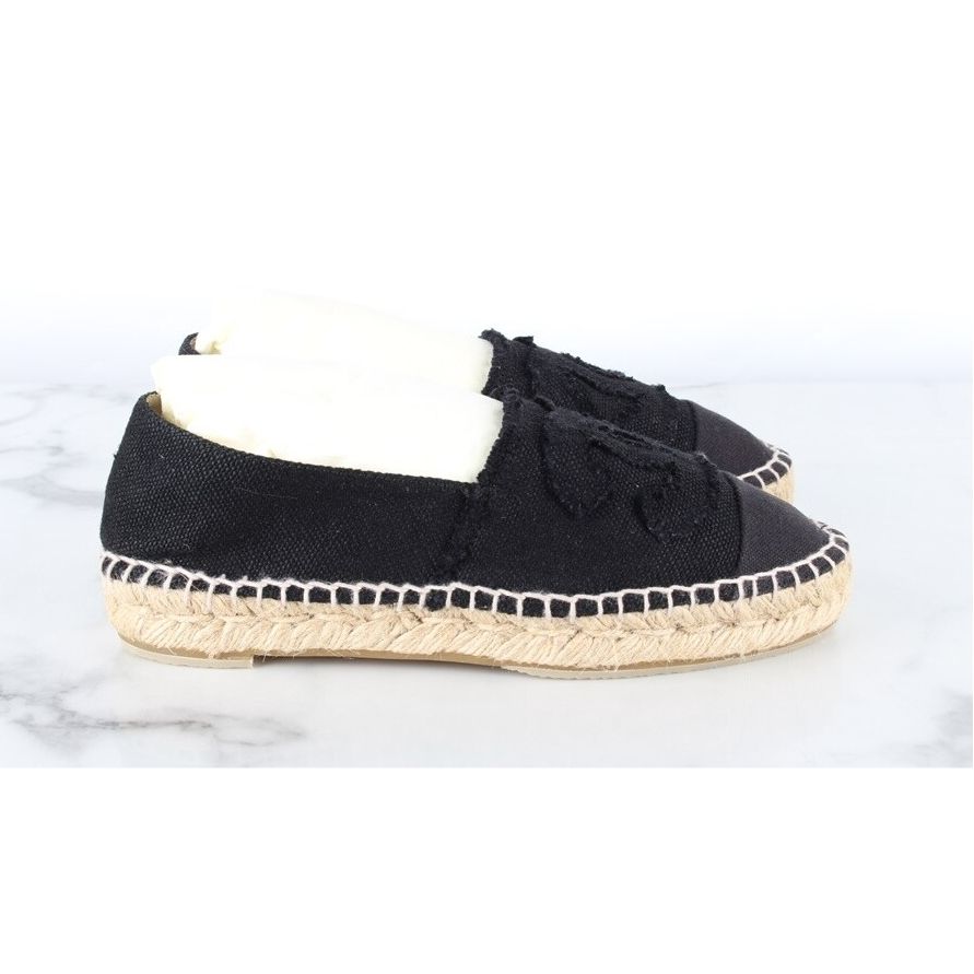 Chanel Espadrilles – Canvas – Black
