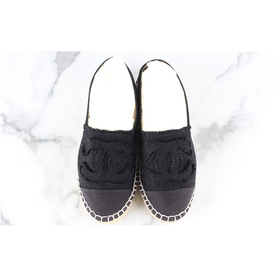 Chanel Espadrilles – Canvas – Black