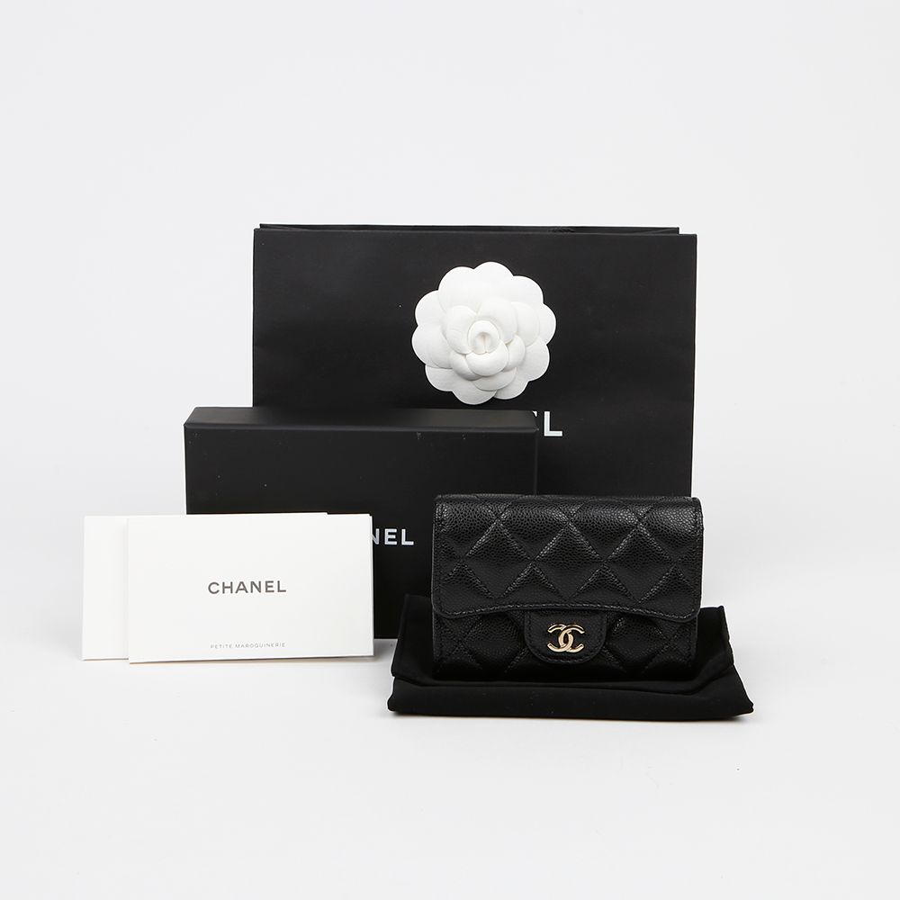 Chanel Card Holder – Calfskin Leather – Black