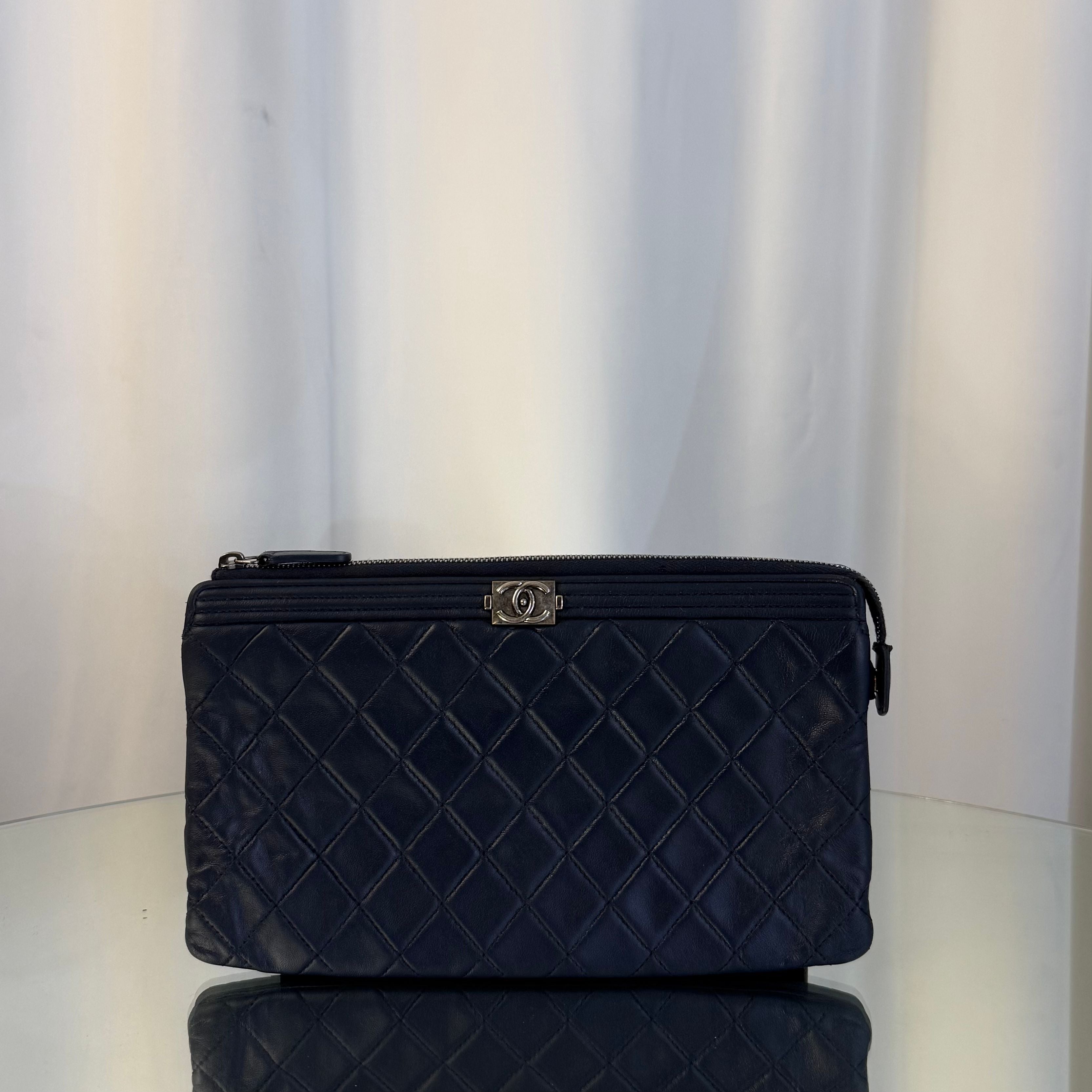 Boy Double Zipper Pouch