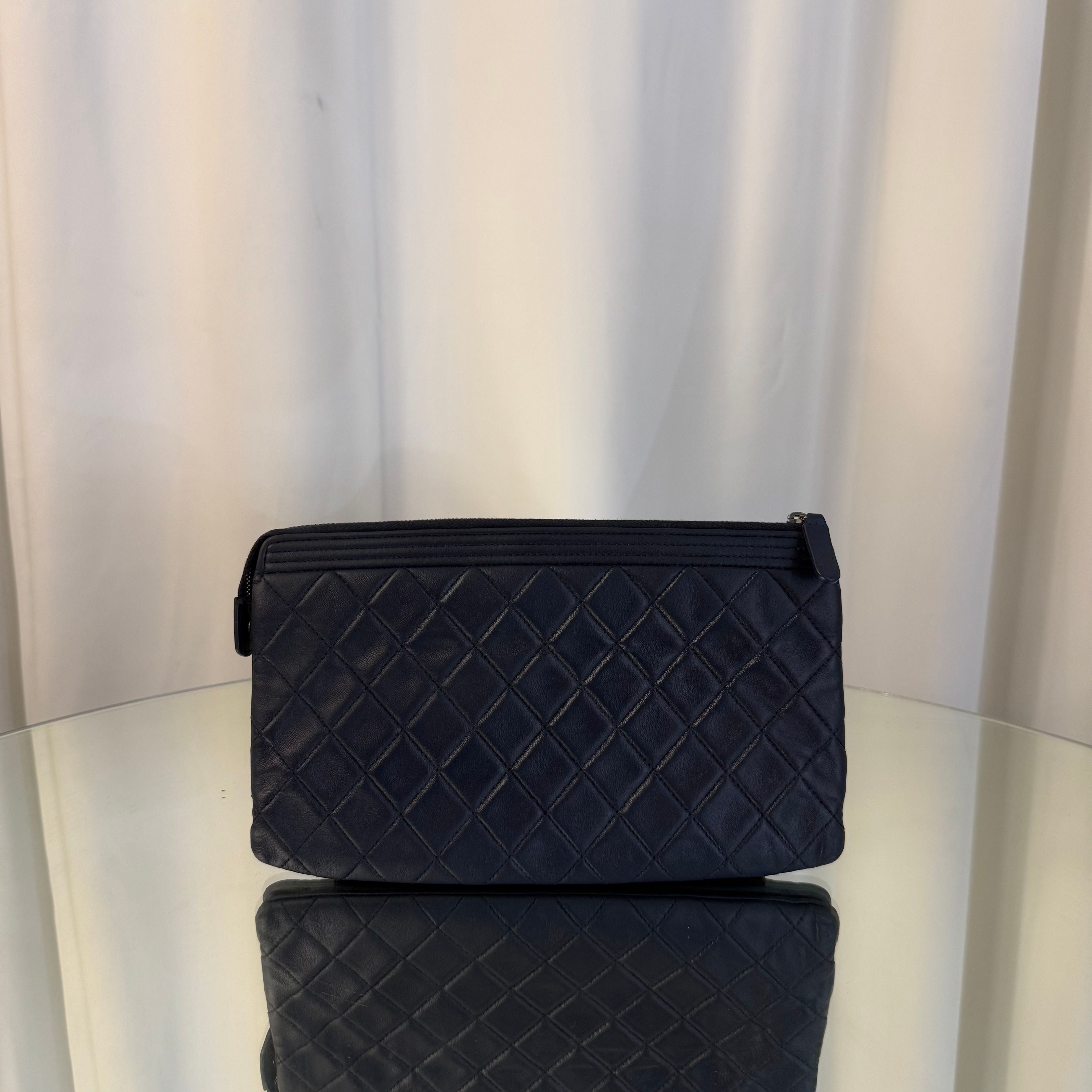 Boy Double Zipper Pouch