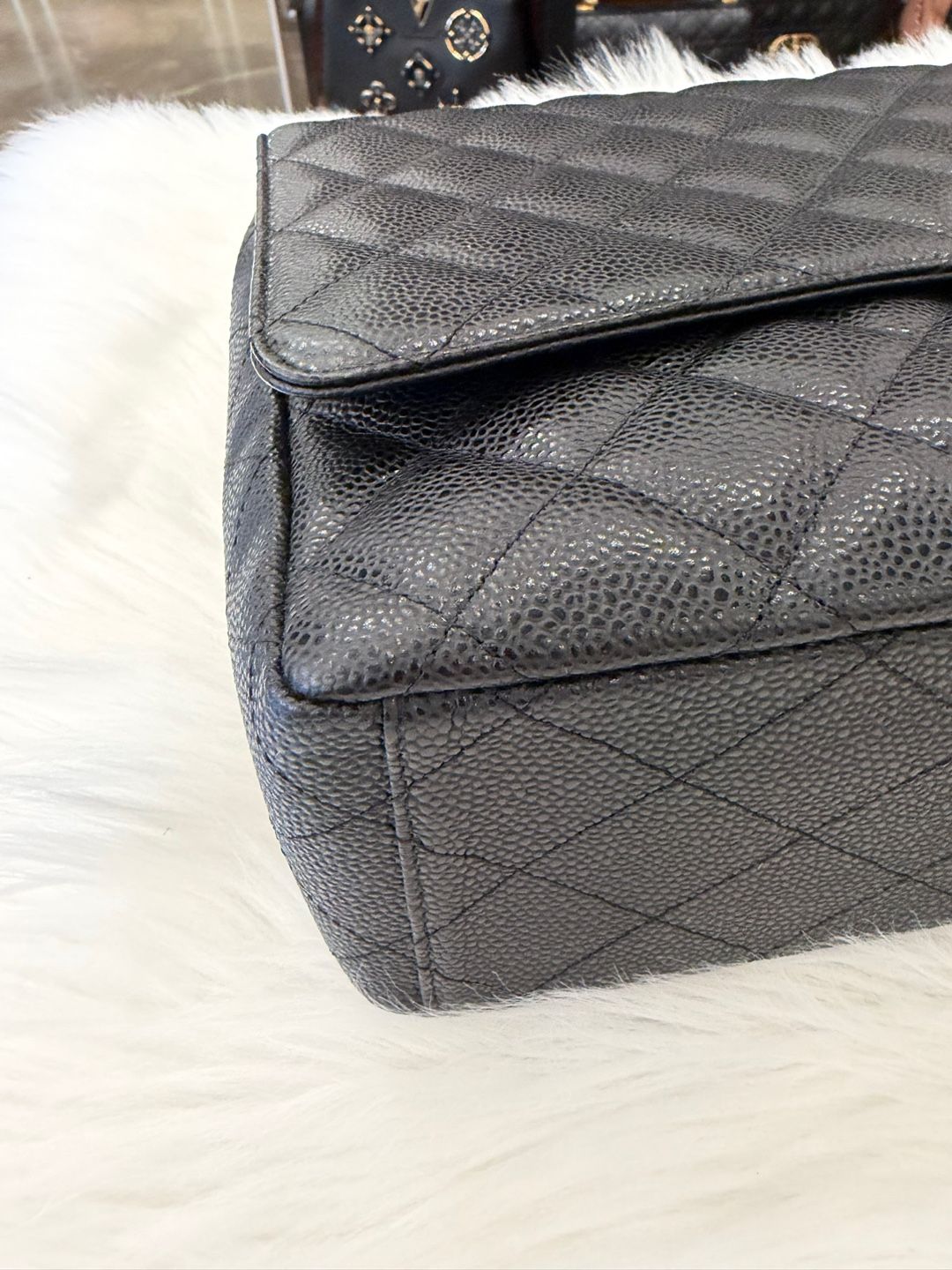 Classic Maxi Caviar Black Grade A+