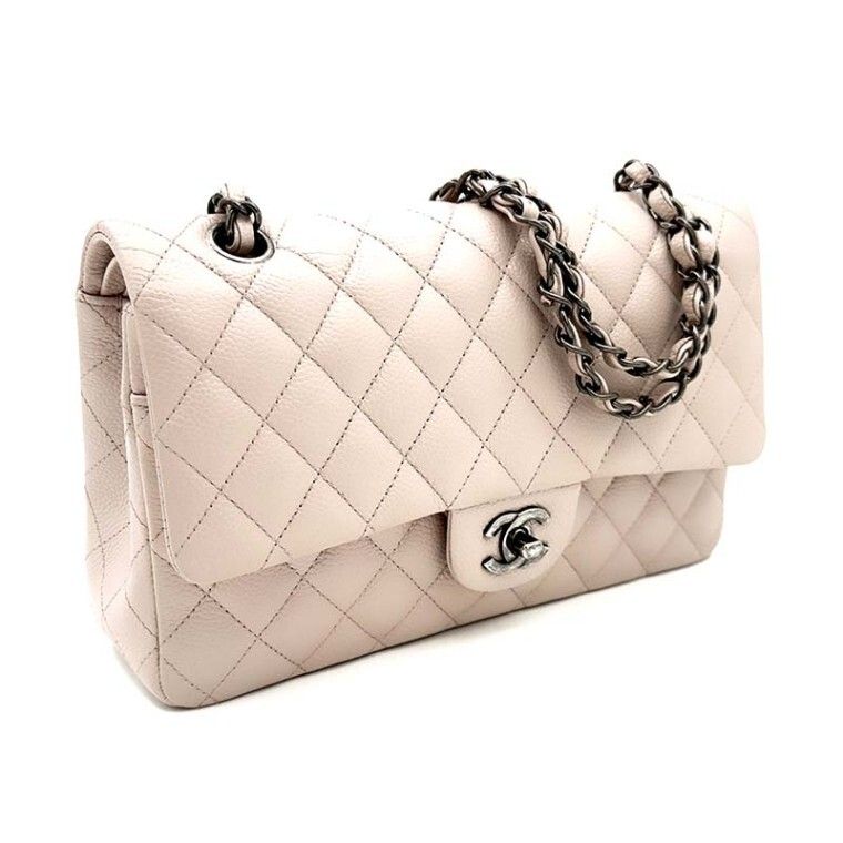 Chanel Classic Flap – Caviar Leather – Pink – Gold Hardware
