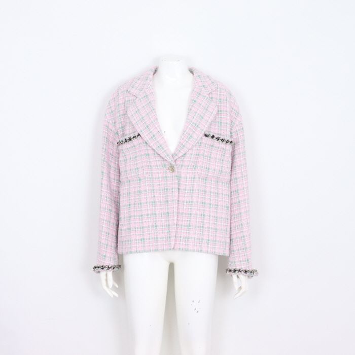 Chanel Jacket – Tweed – Pink and Green