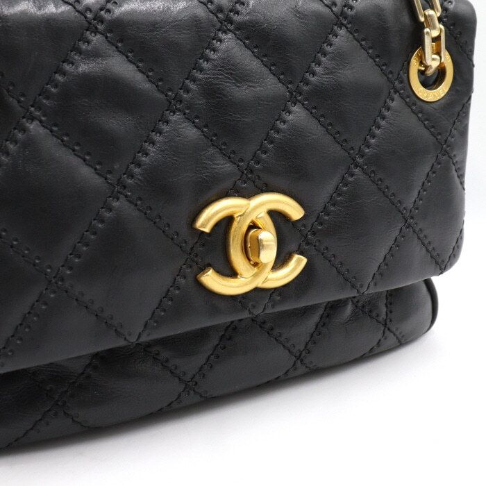 Chanel Flap Bag – Caviar Leather – Black – Gold Hardware