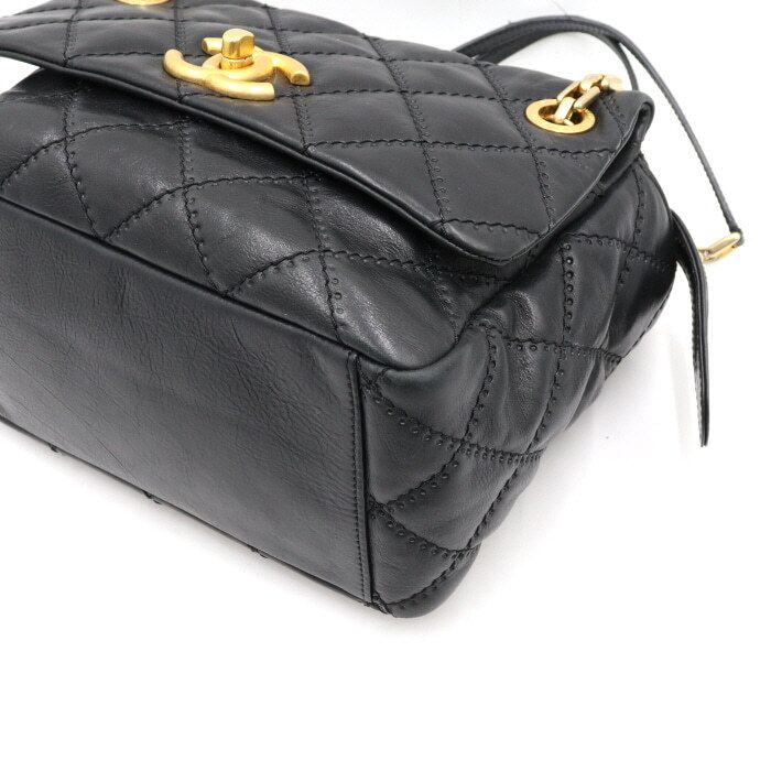 Chanel Flap Bag – Caviar Leather – Black – Gold Hardware