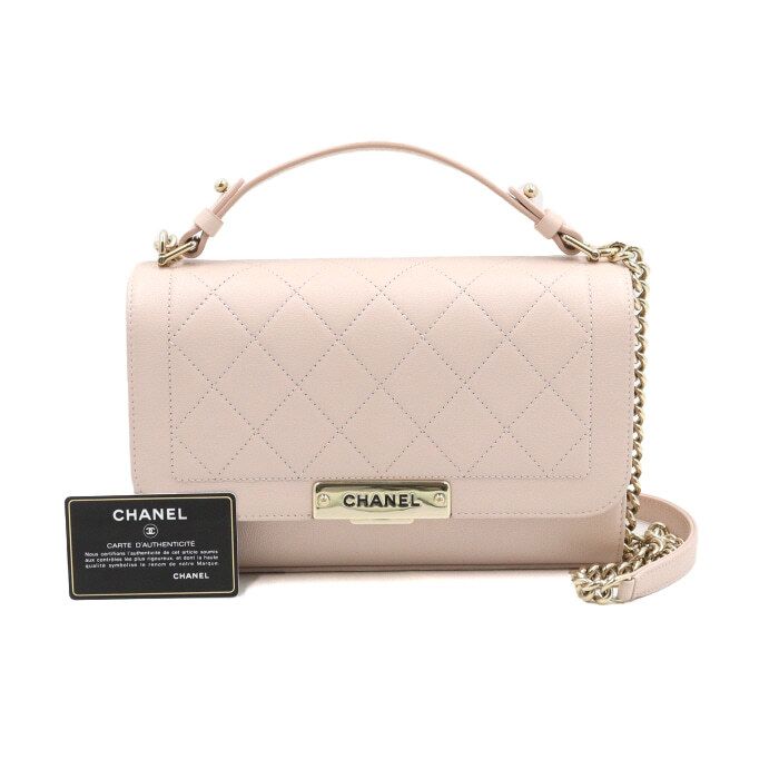 Chanel Label Click – Lambskin Leather – Pink – Gold Hardware