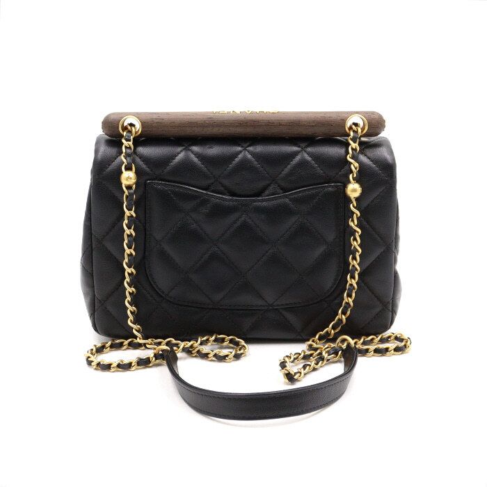 Chanel Flap Bag – Lambskin Leather – Black – Gold Hardware