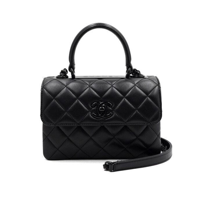 Chanel Trendy CC – Lambskin Leather – Black – Gold Hardware