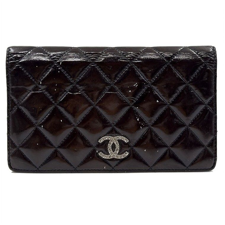 Chanel Long Wallet – Patent Leather – Black