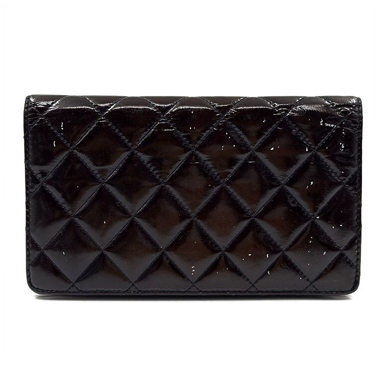 Chanel Long Wallet – Patent Leather – Black