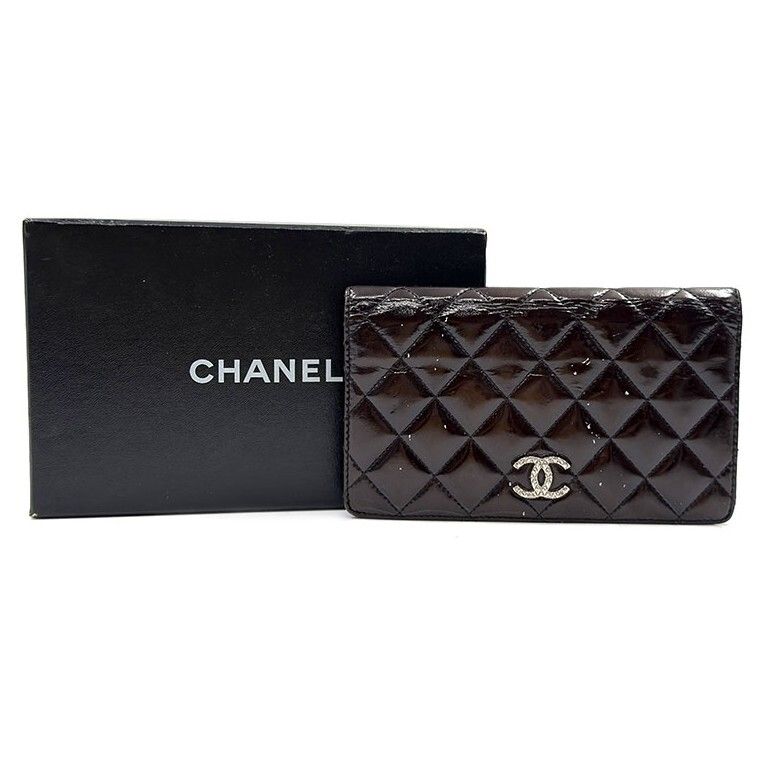 Chanel Long Wallet – Patent Leather – Black