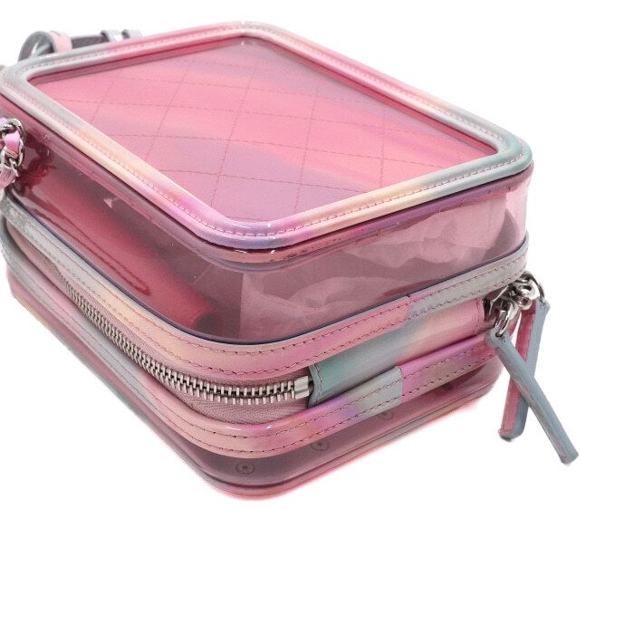 Chanel Vanity Case – PVC – Multicolor – Silver Hardware