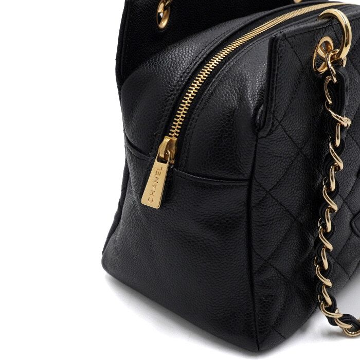Chanel Petit Shoppping Tote – Caviar Leather – Black – Gold Hardware