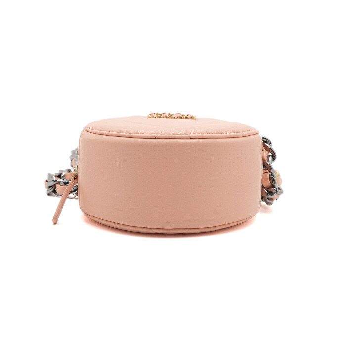 Chanel Tambourine Round Bag – Leather – Pink – Gold Hardware